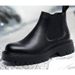 Chelsea British Style Genuine Leather Wool Integrated Height-Increasing Men's High-End Short Work Boots_vogvips.com