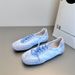 Lancui Recommended 2025 Summer New Square Toe Flat German Training Lace-up Soft Sole Casual Ballet Shoes_vogvips.com