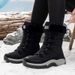 2025 Winter New Martin Boots Women's Velvet Warm And Comfortable Outdoor Snow Boots Women's Waterproof And Anti Slip High Barrel Cotton Shoes_vogvips.com