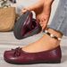 plus Size Low Cut Split Toe Women's Loafers Versatile Flat Shoes New Style Grandma Style Spring 2026_vogvips.com