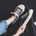 Half Dragged Canvas For Women Summer New Student Korean Version, One Foot Lazy Board, Internet Famous Biscuit_vogvips.com