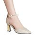 2025 Summer New Style One-Strap High-End Closed-Toe Sandals For Women And Girls Pointed Toe Commuter Thin Heel Sexy High_vogvips.com
