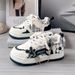 Girls' Casual Skate Shoes – Lightweight & Soft Rubber Sole, Breathable PU Sneakers For Kids (Pink/Black, Low-Top Lace-Up)_vogvips.com