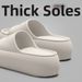 New Hot Non-slip Thick Sole Summer Style Comfort Home Height Increasing Bathroom Slippers Women Beach Wear_vogvips.com