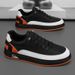 Men's Trendy Low Cut Breathable Casual Board Lightweight And Versatile, One Foot Sports Leather Shoes, Autumn New_vogvips.com