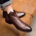 Men's Chelsea Boots High Top Leather Boots Men's Pointed Head Wind Boots One Pedal_vogvips.com