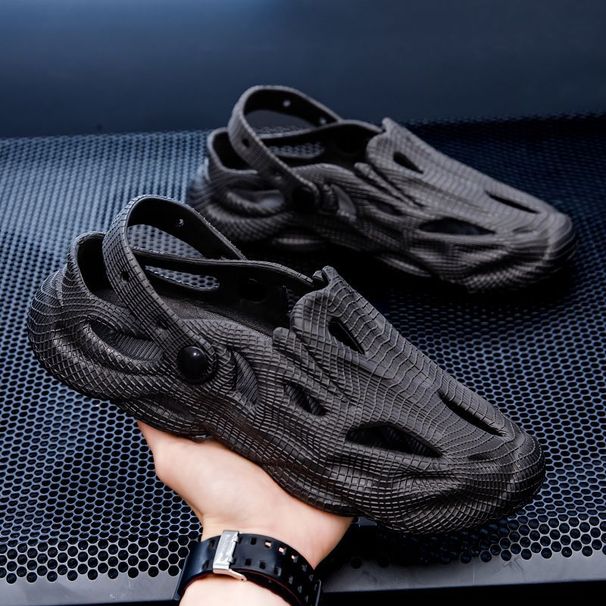 Mens Slide Sandals Athletic Adjustable Soft Cushion Arch Support Footbed_vogvips.com