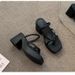 Women's Shoes Women's Slippers, Outdoor High Heeled Sandals, No Tiring Shoes, Thick Heels, Non Slip, No Odor, Versatile_vogvips.com