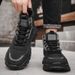 Outdoor Cross-country Mountaineering Running Shock-absorbing Hiking Shoes_vogvips.com