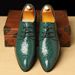 Winklepickers Glossy Casual Leather Business Trendy Large Size Versatile Pointed Toe Men's Shoes_vogvips.com