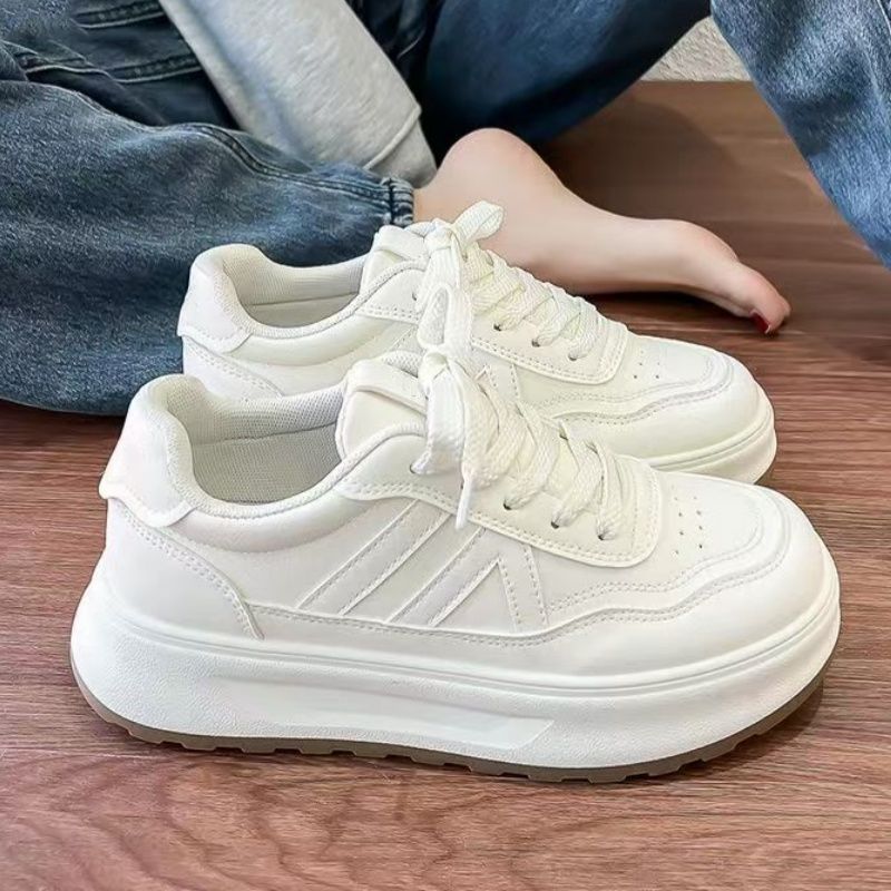 Little White Women's New All Match Casual Sneakers New Breathable Thick Soled Shoes All Match_vogvips.com
