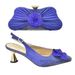 Vintage pointed high-heeled sandals with dinner clutch set Solid color shoe set for party_vogvips.com