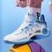 New Middle School Youth Concrete Floor Actual Combat Anti-slip Low-top Blue Ball Shoes Strap Shock Absorption Sports Shoes_vogvips.com