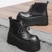 Thick-soled Hate Sky High Casual Martin Boots Retro Tooling Boots Martin Boots_vogvips.com