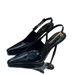 High Heels For Women 2025 Summer New Hollow Black Pointed Elegant Small Gold Heel Patent Leather Closed Toe Stiletto_vogvips.com