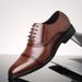 Euro Step 2025 New Brogue Korean Style British Trendy Casual Business Leather Men's Large Size Shoes_vogvips.com