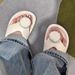 Women's Thick-soled Bread Flip-flops For New Style Flip-flops Cloud Slippers Flip-flops Lazy Outdoor Wear Bread Sandals_vogvips.com