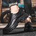Men's Business Casual Lace-up Autumn And Winter New Trendy S, Two-layer Cowhide, British Style, Soft-soled Leather_vogvips.com