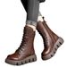 2025 Foreign Trade Cross-Border Martin With Fleece Lining, Thickened Mid-Calf Boots, Thick Sole Snow Boots For Women_vogvips.com