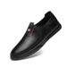 Men's Round Head Shoes Sleeve Low Heel Leather Shoes Men's Casual Leather Shoes Men's Shoes_vogvips.com