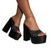 Summer New Versatile Square-toed Low-cut High-heeled Women's Shoes, European Style Simple Single-strap Stiletto Sandals_vogvips.com