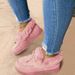 New Women's Cotton Shoes With Round Toe, Thick Sole And Velvet Stitching, Snow Boots_vogvips.com