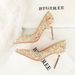 Women's Shoes Pointed Toe High Heels, Low Cut, Versatile, Rhinestone Wedding Dress Shoes, Traditional Wedding Dress Shoes, Banquet Shoes_vogvips.com