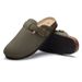Kidmi Classic Genuine Suede Clogs Summer Men Beach Sandals Soft Nonslip Cork Slippers With Arch Support Slide_vogvips.com