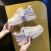 2025 Spring New Korean Version Dad Students' Versatile Sports Shoes, Female Casual Thick Soled Height Increasing Shoes_vogvips.com