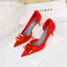 6168-2 Sexy Nightclub Slim Shallow Notched Pointed Side Hollow Square Button Single Shoe High Heel Shoes_vogvips.com