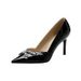 High Heels Women's Stiletto Temperament French Fashion Black Not Tired Feet Pointed Small Fragrant Single Shoes_vogvips.com
