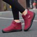 Cotton Shoes Men's Winter Plus Velvet Thick Warm High Top Soft Bottom Leather Waterproof Casual Snow Boots_vogvips.com