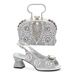 New fashion fish mouth high shoes shoes and bags to match plus-size wedding parties_vogvips.com