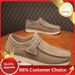 Glide Shoes 2025 New Spring Trend Versatile Retro British Leather Waterproof Men's Casual Slip-On Loafers_vogvips.com
