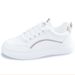 Flat Leather Shoes 2022 Summer New Breathable Ulzzang Korean Style Durable White Sneakers For Women Trendy Mixed Batch_vogvips.com