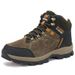 Outdoor High-top Boots Men Laced Thick-soled Men Shoes Soft Breathable Wear-resistant Shock-absorbing Casual Hiking Shoes Men_vogvips.com