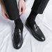 Men's In Plus Size, New Casual Leather Shoes, Fashionable Foot Covers, Loafers, Korean Version, Pointed Hairstyle,_vogvips.com
