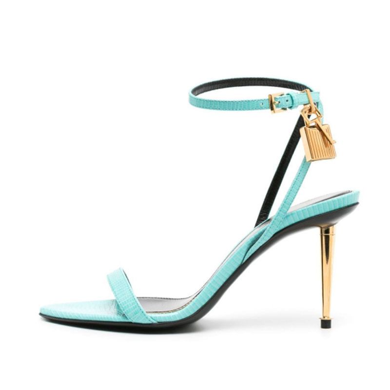 Women's Shoes Fashion Sexy Personality Buckle Strap Thin Heel Pointed Toe Open Toe Super High Heel Sandals_vogvips.com