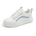White Shoes For Women, Autumn New Item, Sponge Cake Thick Sole Waterproof Leather Surface White Trendy Board Shoes,_vogvips.com