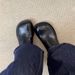 Sheepskin Version~ Closed-toe Slippers, Washed Genuine Leather, Square-toed Mules, Thick-soled Casual_vogvips.com