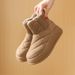 Fleece High-top Socks Boots Female Students Trend Warm Casual Cotton Shoes_vogvips.com