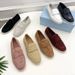 () Suede British Style One Foot Kick, Le Fu Women's Internet Famous Pointed Single Shoes, And More_vogvips.com
