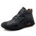 Euro Step Plus Size Casual Men's Cowhide Breathable Fashion Lazy Loafers Outdoor Driving Shoes_vogvips.com
