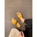 Fairy-style Beach New Model Toe-loop Square-toed Versatile Flat Outdoor Flip-flops Open-toe For Women In Summer_vogvips.com