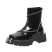 Bottom Platfom Thick Women Ankle Boots Woman Shoes Zippe Fashion Female Designe Motocycle Boot Casual Ladies_vogvips.com