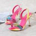 Heel Sandals New Summer Sexy One Strap Rhinestone High Heels Versatile Thin Heel Colorful Fashion Sandals Women Sandals_vogvips.com