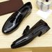 Business Casual Loafers Men Genuine Patent Leather Glossy Formal Slip-On Hairstylist Wedding Shoes_vogvips.com