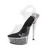 Sequin Sexy Plus Size Crystal Heels Women's Fashion Runway Shoes_vogvips.com