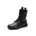 Martin Plus Size Women Casual Style 2025 Spring New Flat Low Tube Leather Boots Soft Sole Lace-up Back Zipper_vogvips.com