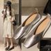 Inner Height Retro Silver Mary Jane Women's Shoes Late Evening Gentle Shoes Niche Design Sense Single Shoes Women's New_vogvips.com